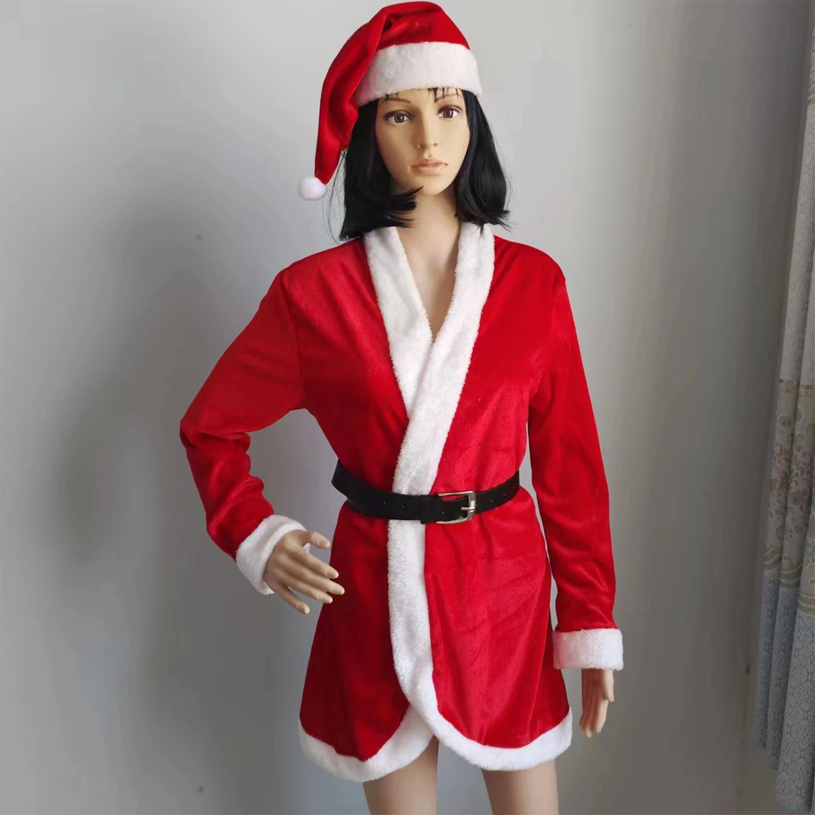 Kerst Kostuum Cosplay Vrouwelijke Elegante Xmas Outfits Kerstjurk Voor Xmas Stage Voorstelling Kerst Carnaval Maskerade