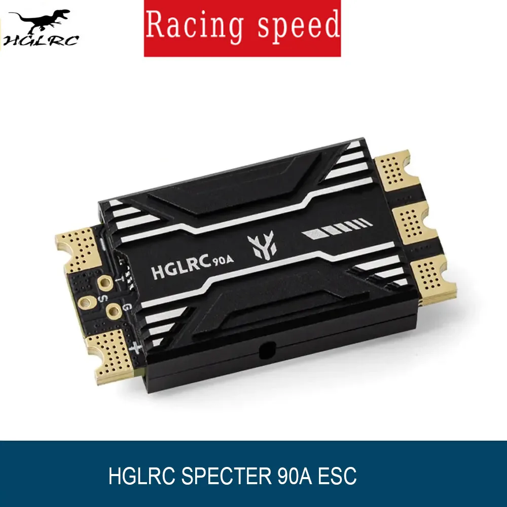 HGLRC SPECTER 90A ESC Dual MOS Support BL32 ESC Telemetry 2-8S for Movie-level X8, X4, and XCLASS RC FPV Drone