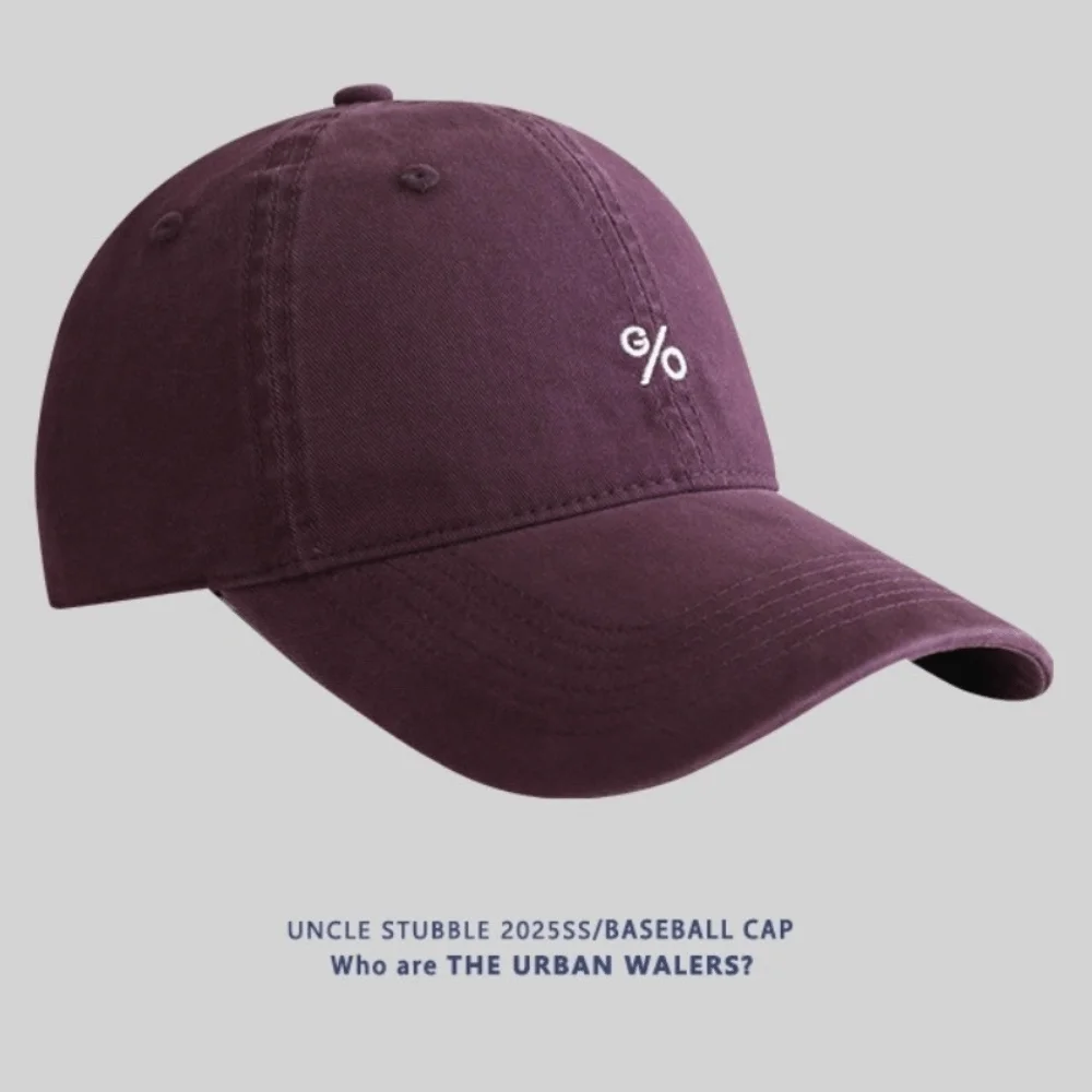 

Casual Adjustable Sun Hats Solid Color Breathable Sunscreen Hat Embroidered Design Cotton Baseball Cap for Spring Summer Season