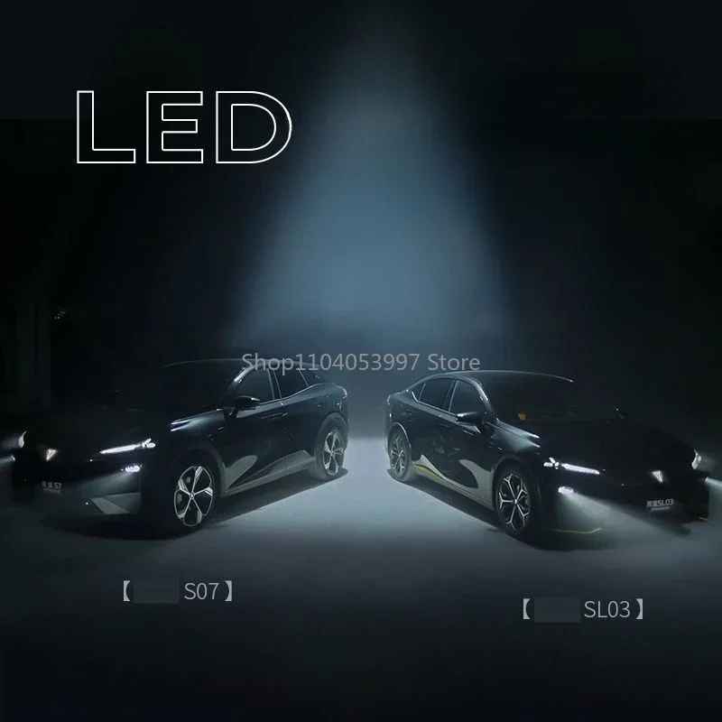 Woe Dynamic Illuminated Emblem Logo Light For Changan Deepal SL03 2023-2024 S07 S7 Decoration 1 Pc