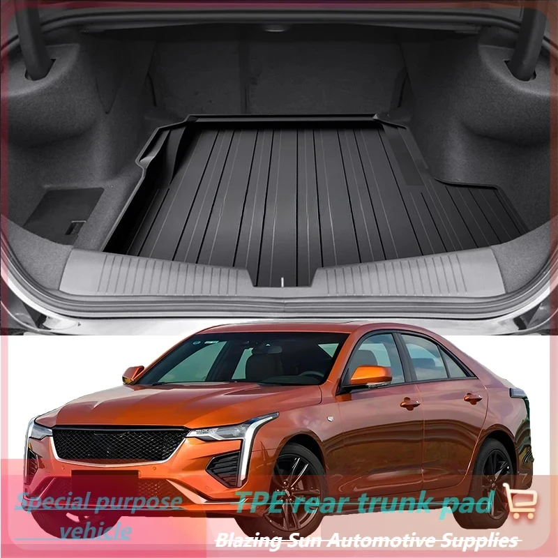 

Car Auto Rear Boot Cargo Liner Tray Trunk Mat Carpet for Cadillac CT4 2020-2024 Cushion Pad Carpet Pad Anti-dirty Anti-water