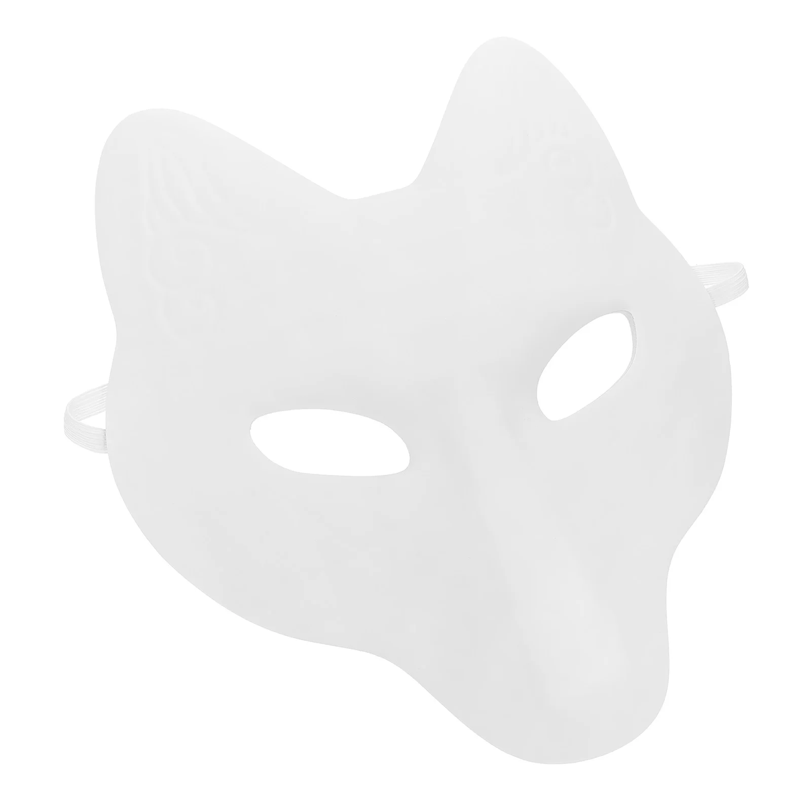 White Fox DIY Mask Cosplay Accessory Masquerade Costume Party Blank Ornaments Decorations