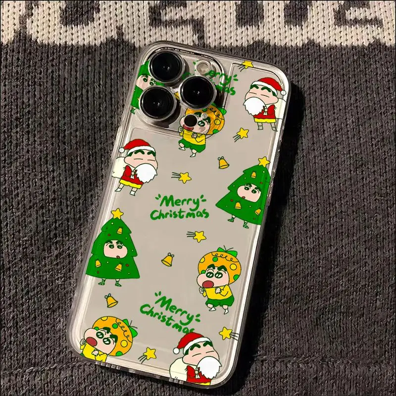 Shins Chans شجرة عيد الميلاد قضية الهاتف لسامسونج A07 A36 A26 A56 A16 A06 A55 A35 A25 A15 A05 A54 A34 A24 A14 A13 A53 A33 واضح #1