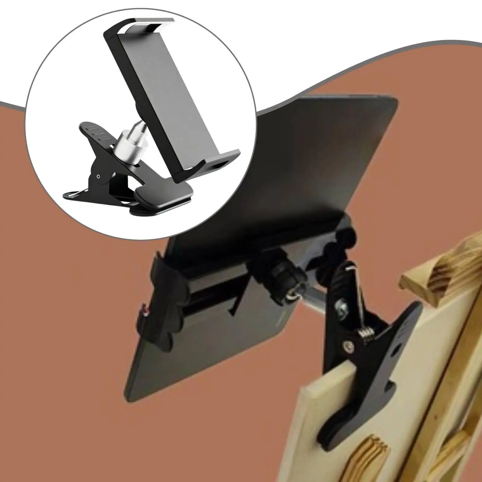 

Drawing Tablet Clip Holder Practical,Professional Elegant Accessories Black Phone Clamp for Home Sturdy Room Office Studio