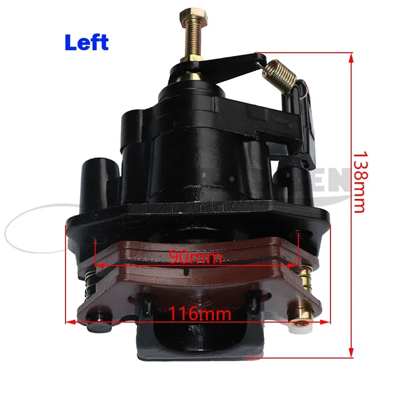 90mm Left/Right Rear Brake Calipers Fit For 300cc 400cc Go Kart XT1100/650 BUGGY/DAZON/KINROAD 1100CC BUGGY PARTS