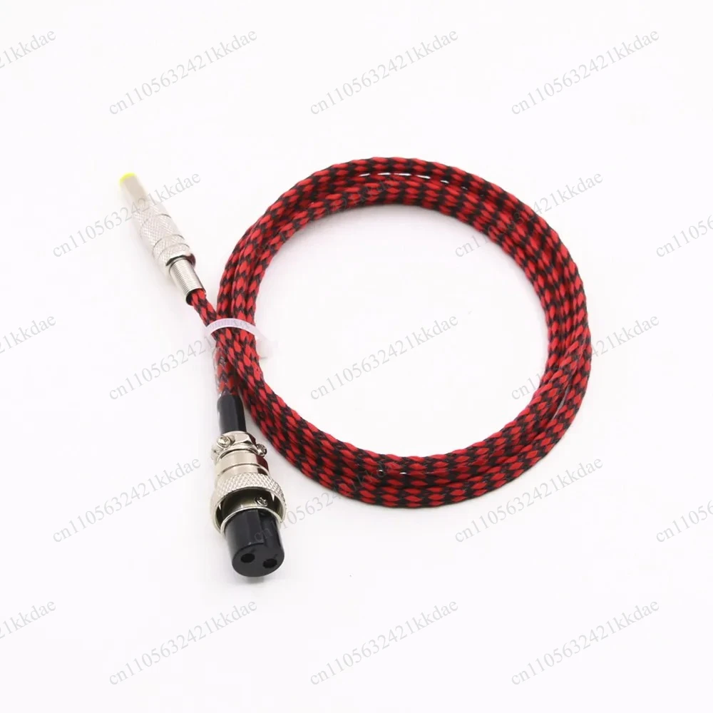 Hand Made 1.2M GX16 2Pin to 5.5*2.1mm / 5.5*2.5mm DC Power Supply Cable For Linear PSU