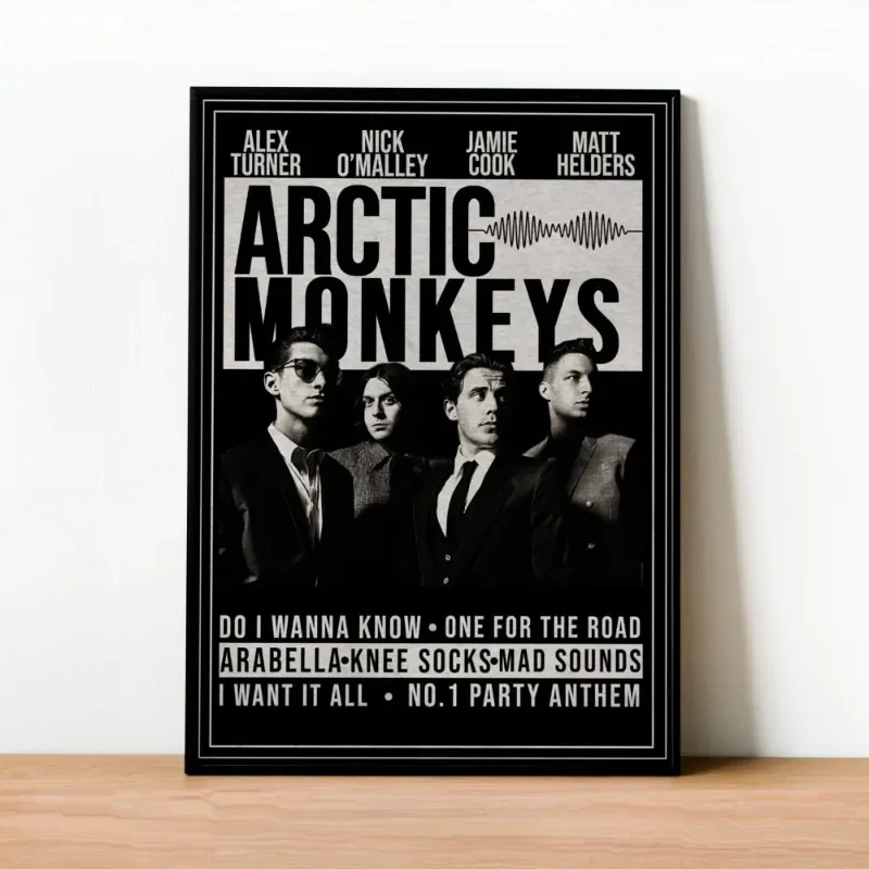 Vintage Arctic Monkeys Rock Band Music Cover Series Art Posters Canvas Painting Wall Prints Pictures for Living Room Home Decor