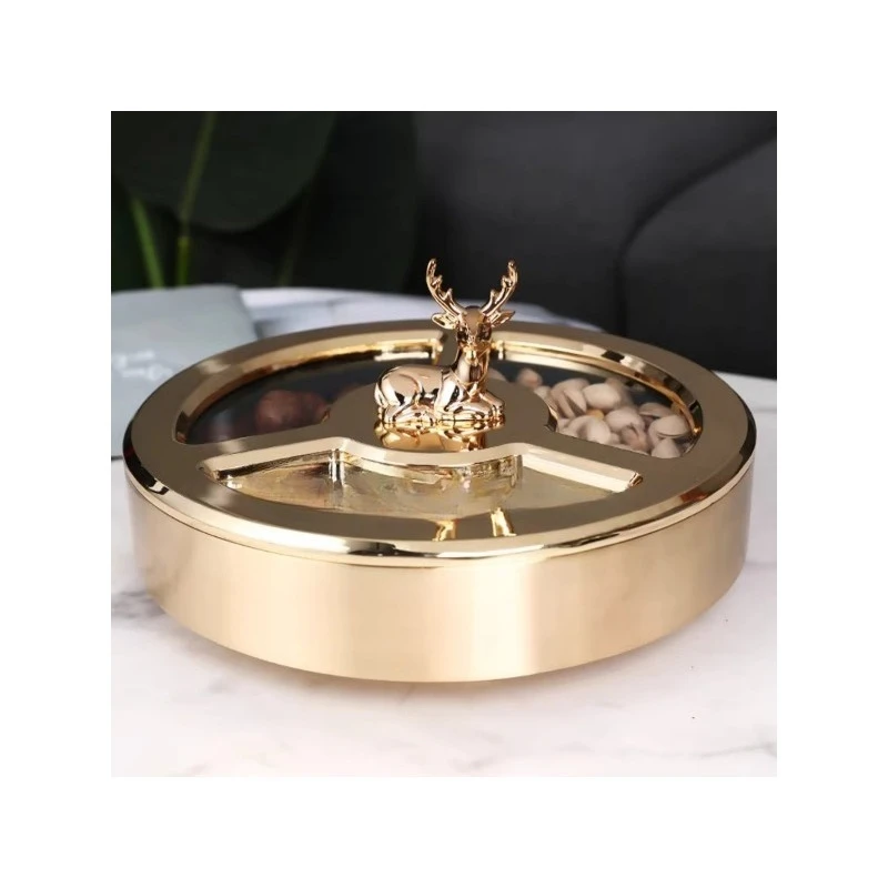 Light luxury fruit box High-end exquisite high-value fruit plate Home living room Dried fruit plate Candy storage box