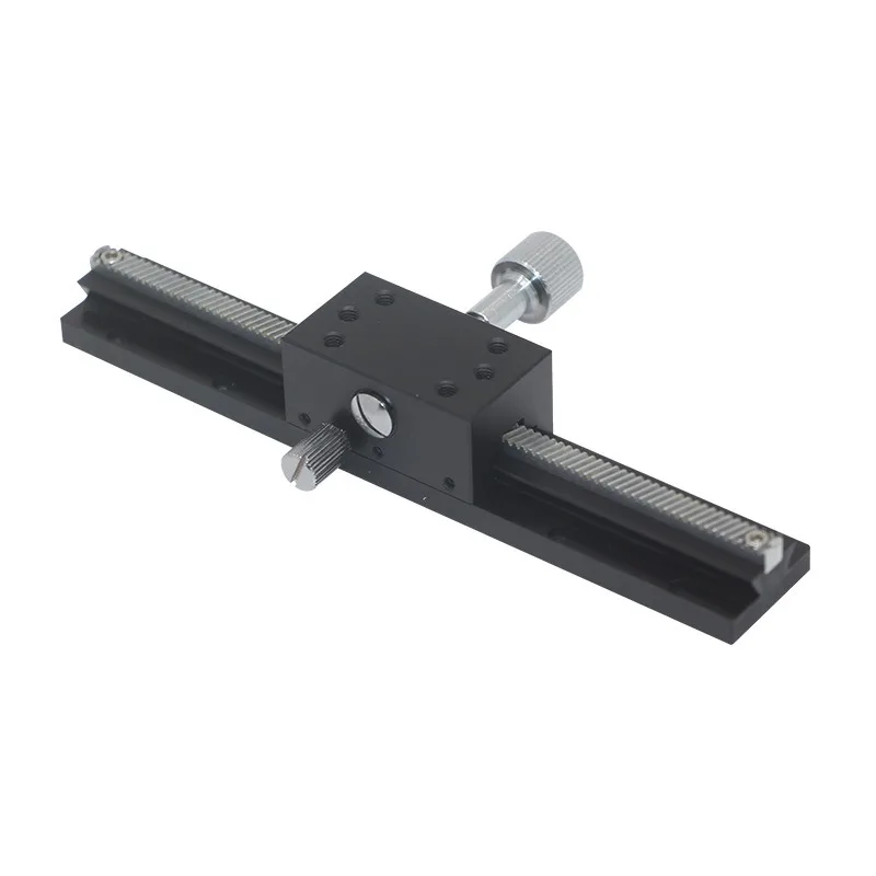 

Manual X-axis dovetail rack and gear type sliding table Extended fine-tuning precision manual sliding table