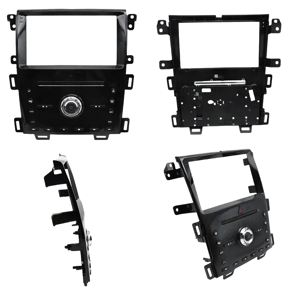 Car Radio Fascias Frame For Ford Edge U387 2011-2014 9 inch 2 DIN Stereo Panel Harness Wiring Connector Canbus Decoder