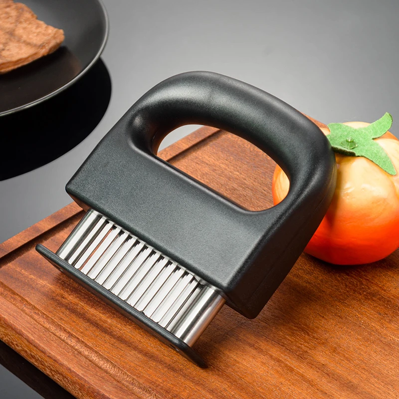 Tenditore per carne Acciaio inossidabile Ago per batticarne Manzo Pollo Utensili teneri Cucina Gadget da cucina Ammorbidente per carne per bistecche BBQ