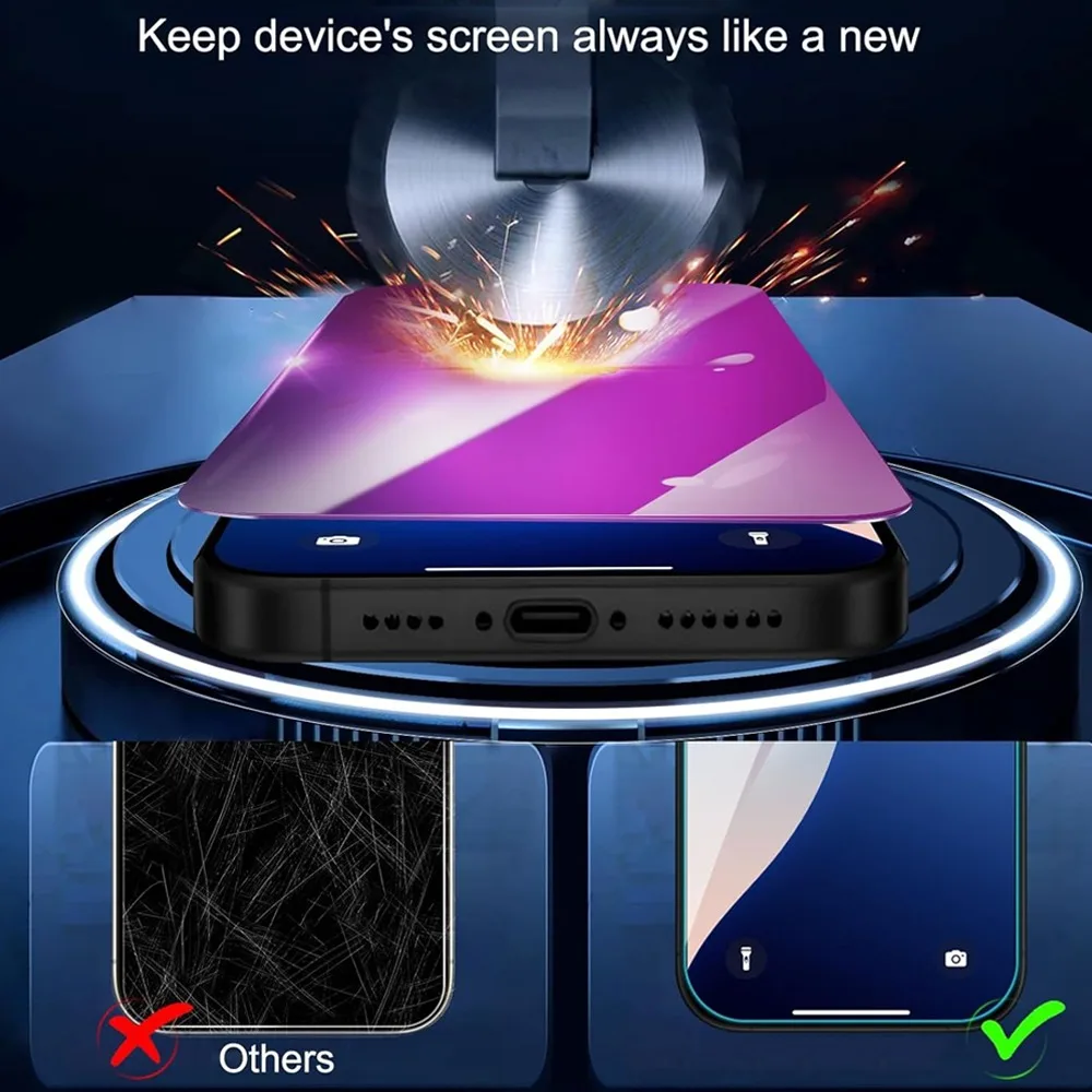 لهاتف Apple Iphone 17 Pro Max Air Anti Blue سهل التركيب واقي شاشة من الزجاج المقسى لهاتف iPhone 17 Pro Max طبقة رقيقة واقية #2