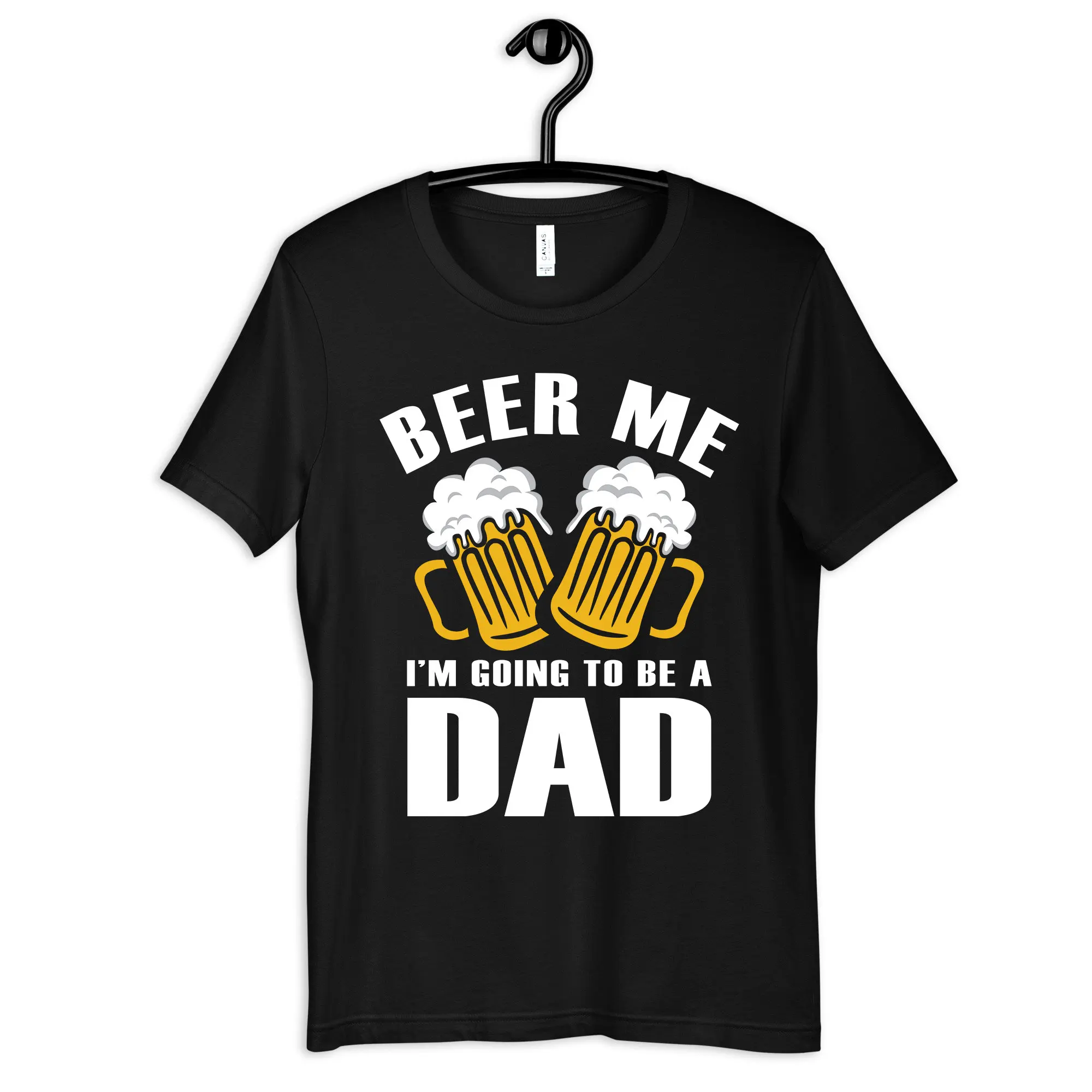 Bier Ik Word Een Vader T-Shirt Grappige Nieuwe Zwangerschapsaankondiging Babyshower