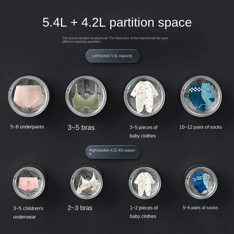 OPING underwear mini washing machine automatic household small sock washing machine high temperature boil washing