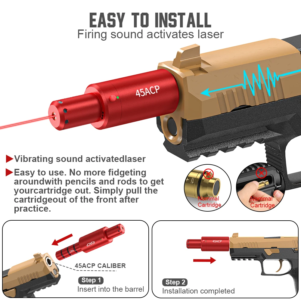 مدرب مغناطيسي متعدد الوظائف 45ACP، ثنائي الاستخدام للتدريب والمعايرة #3