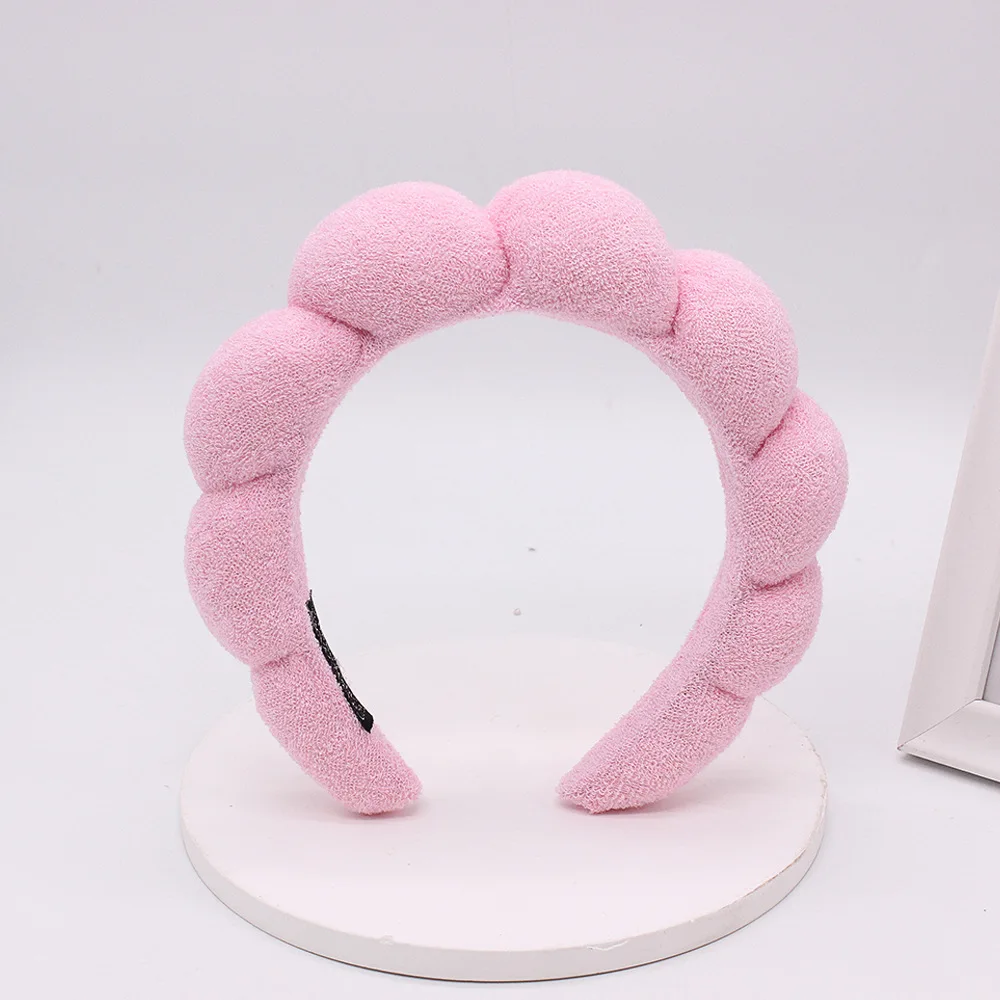 Puffy Makeup SPA Headband for Women Sponge Thick Hairbands for Skincare Yoga Face Washing Shower Facial Mask Headwear Wholesale