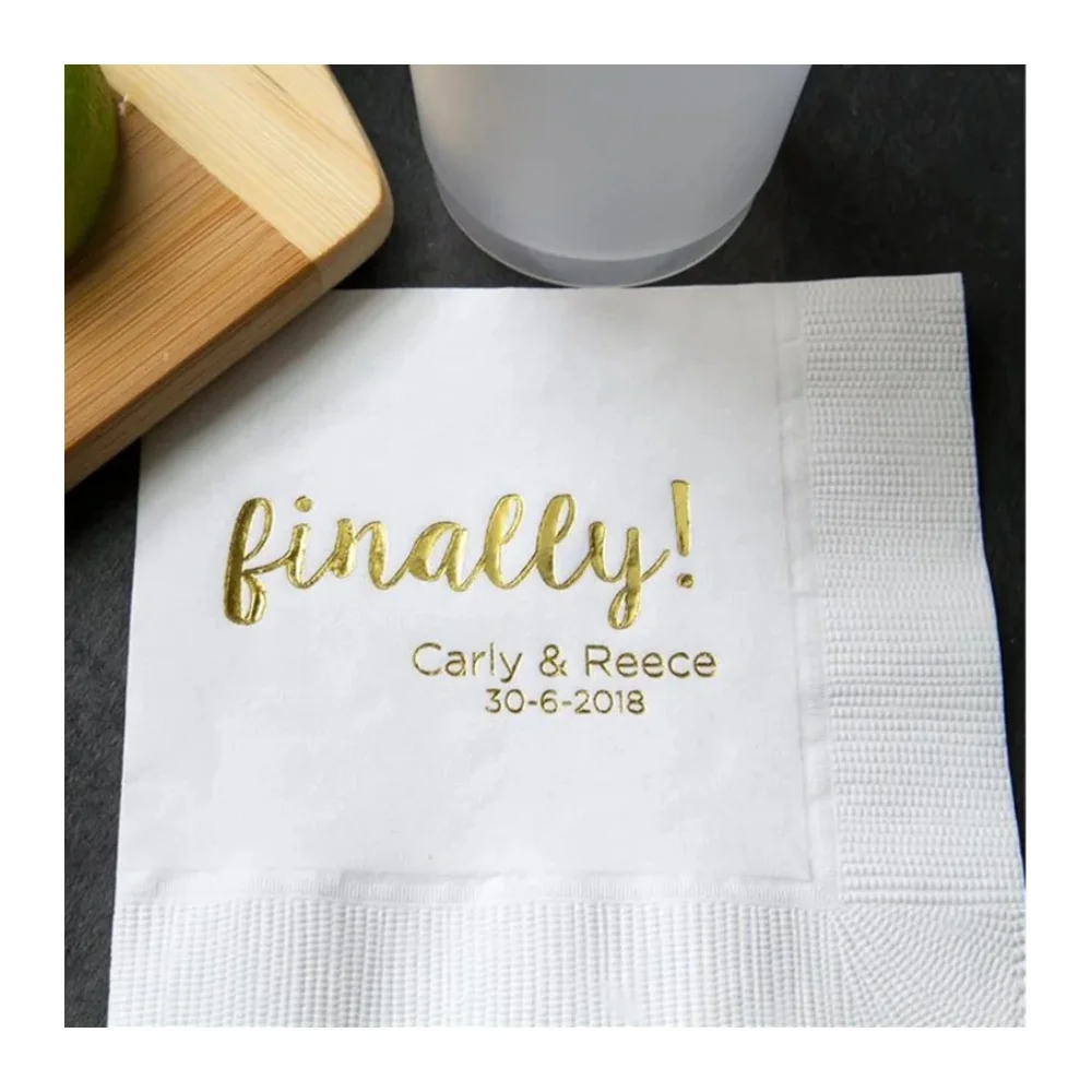 

Personalized Mr and Mrs Wedding Napkins, Rehearsal Dinner, Engagement Party,Custom Bar Napkins, Baby Shower Party