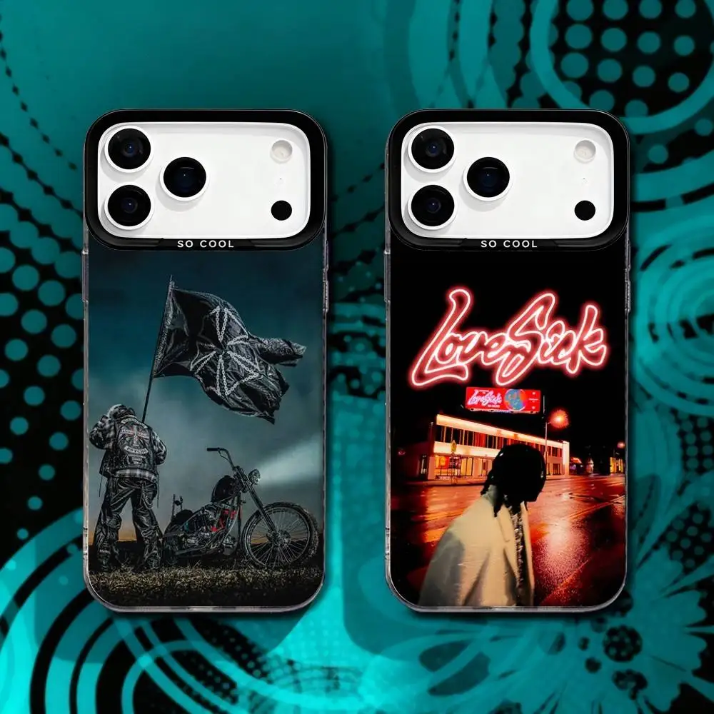 

Don Toliver Hardstone Psycho Phone Case For iPhone 17,16,15,14,13,12,X,8,Pro,Max,Plus,SE4,Air,Mini Black Matte Durable Hard