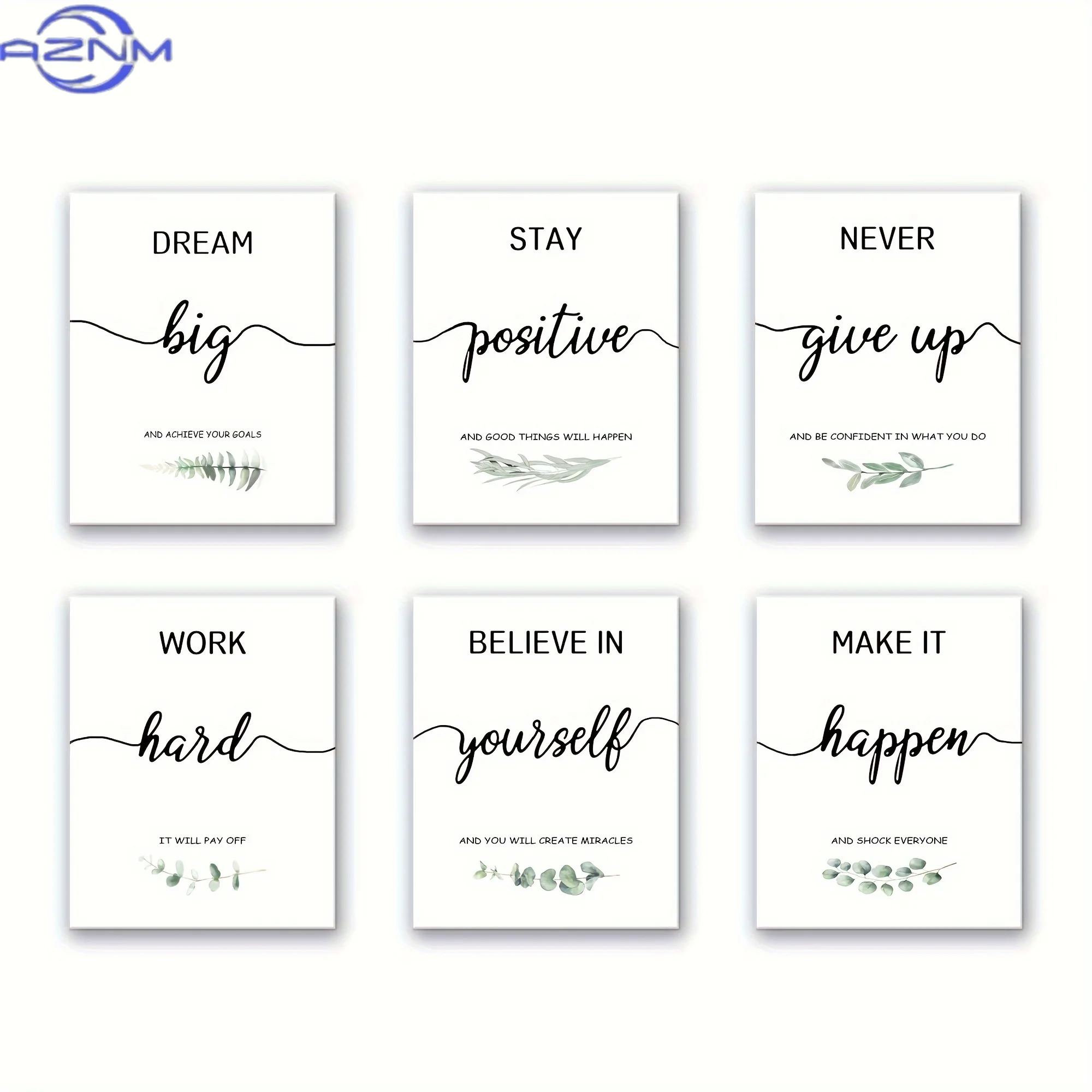 Motivational Wall Decor Inspirational Office Wall Art Quotes Wall Art Encouraging Wood Framed Canvas Posters