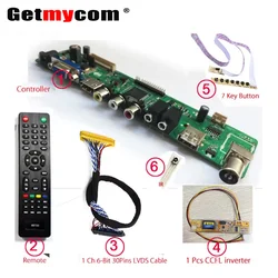 Getmycom V56 Universal LED TV Controller Driver Board Support 1920*1080 7inch-55inch LVDS panel instead V29 control board