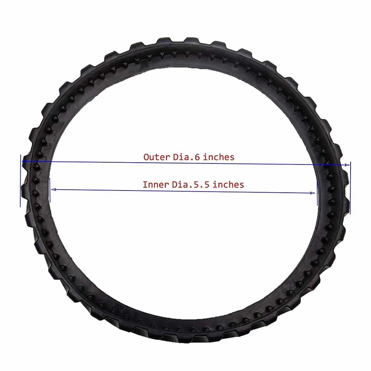 4Pcs Replacement Rubber Tracks for Zodiac Mx8 Elite Mx6 Elite Mx8 Mx6 R0526100