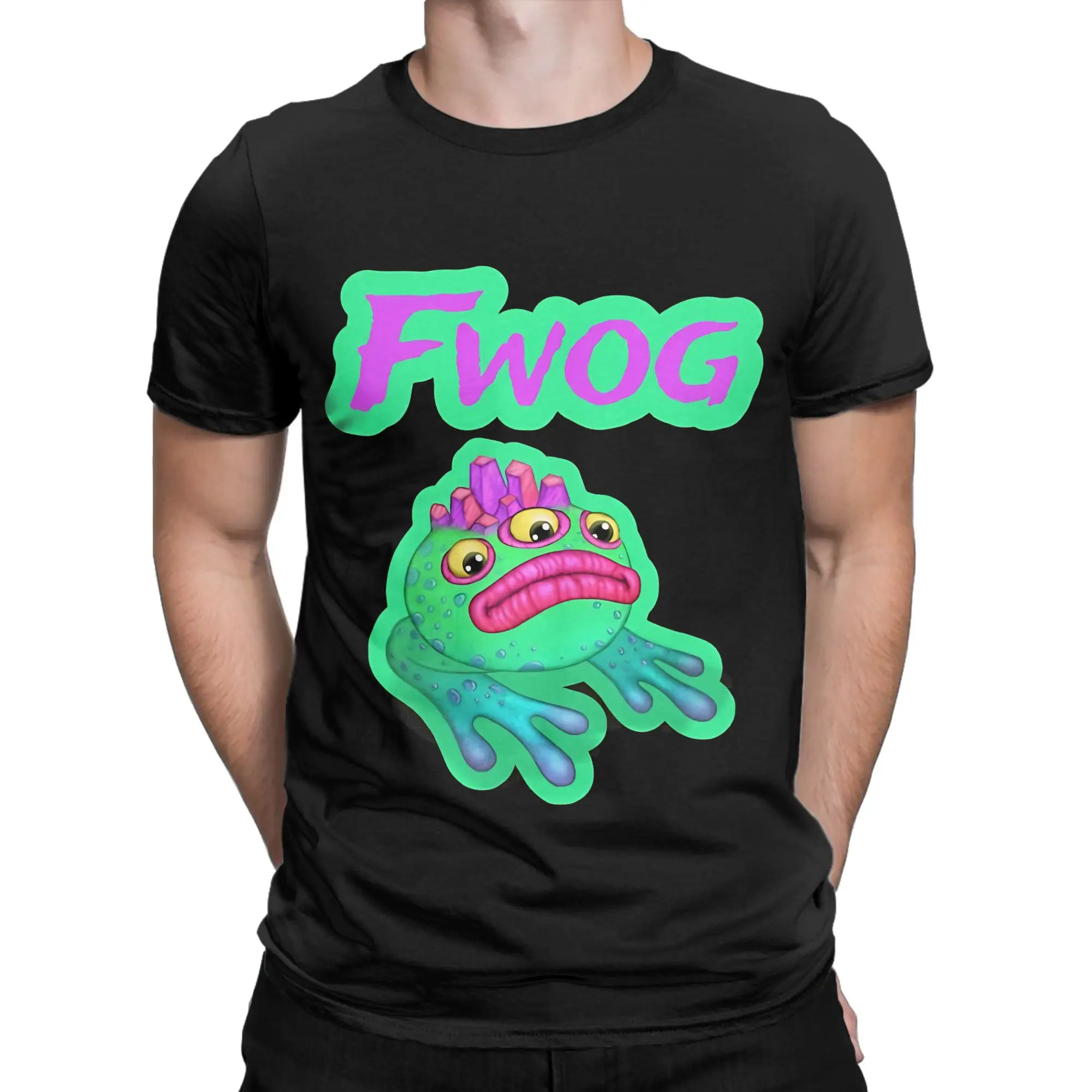 Silly fantasy creature Classic My Singing Monsters Novelty 100% Cotton T-Shirt Tees Tops For Men