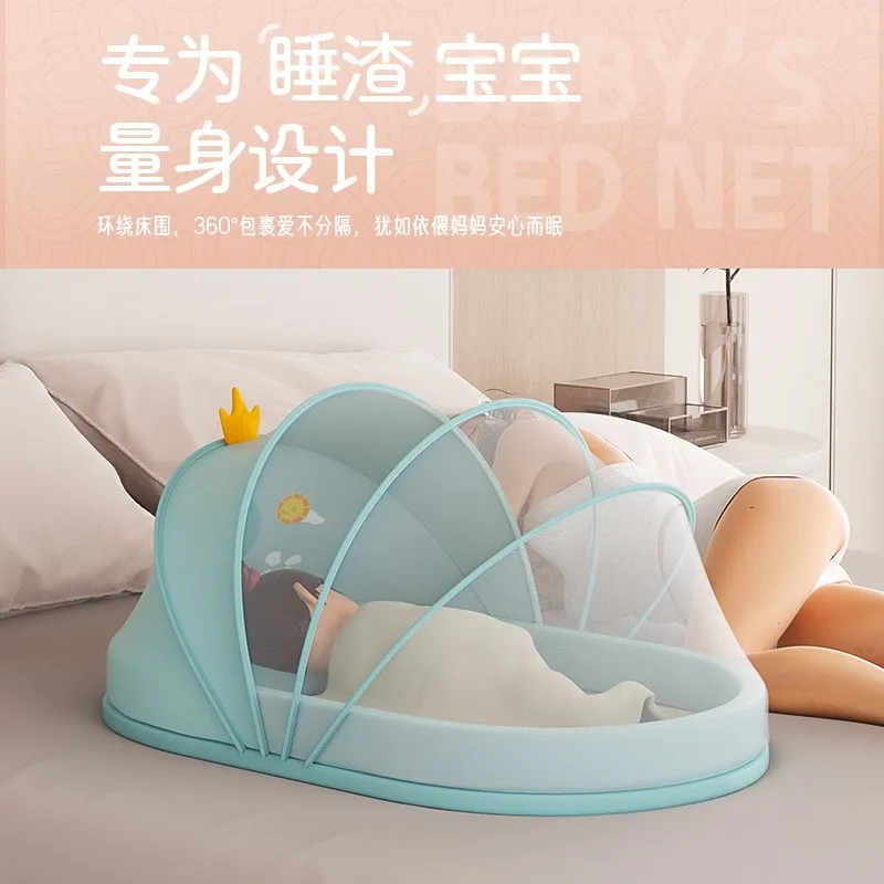 Portable foldable bed, movable and pressure resistant