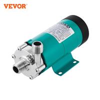 VEVOR Magnetic Beer Pump Homebrew Brewing MP-15RP Food Grade 304 Stainless Steel High Temperature 120 ℃ 1/2\