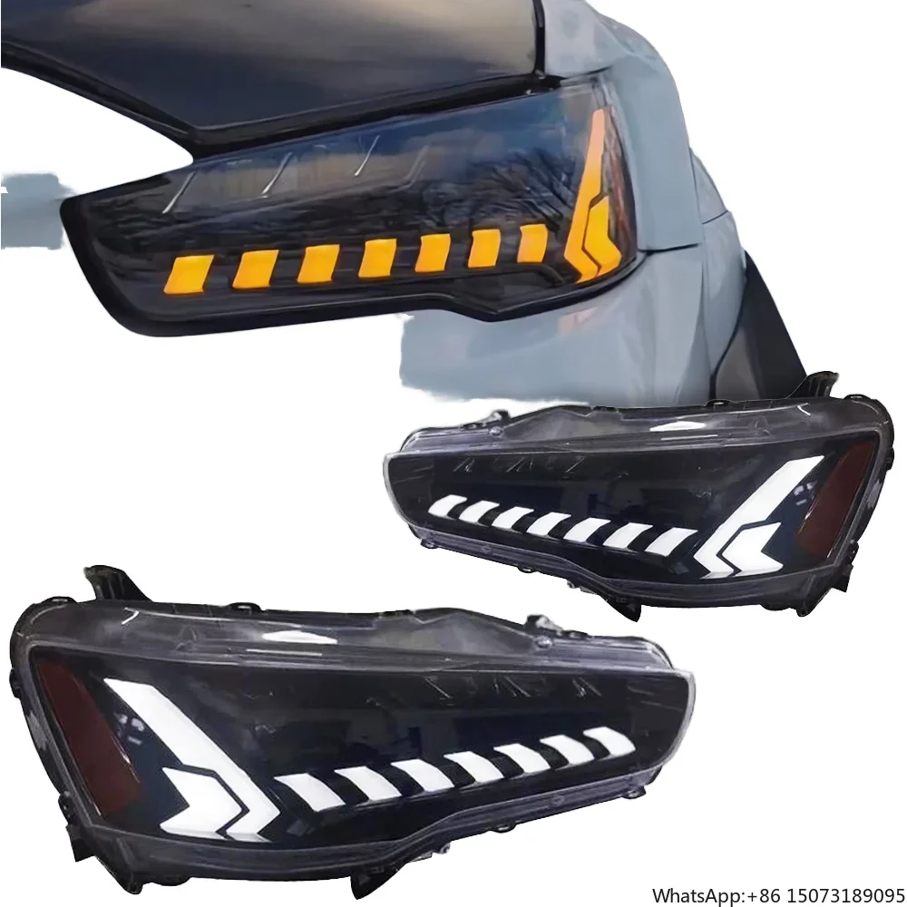 

For Lancer LED Headlights DRL Dynamic Signal Car Lights With Projector Lens for Front Position Automotive Accessories