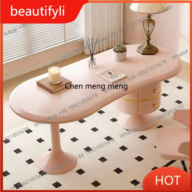 

A139 Стол в средневековом стиле нестандартной формы с ящиками для хранения, легкий роскошный многофункциональный домашний компьютерный стол