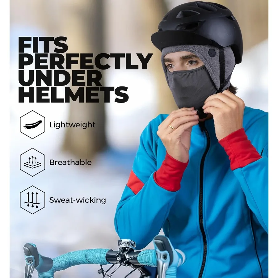 Tough Headwear Skull Cap Beanie - Stretch Fit and Helmet Liner - Wind-Blocking and Winter Running Gear - Lightweight Ski Hat