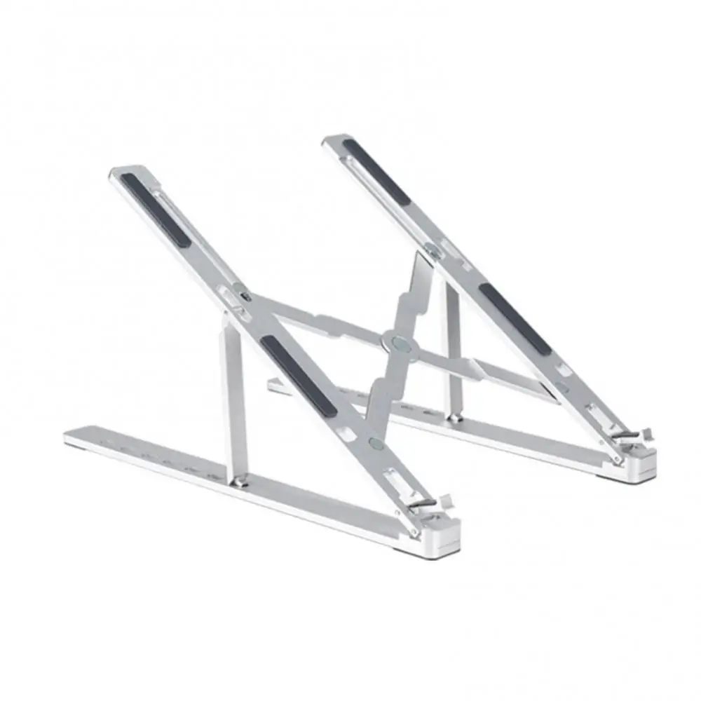Soporte plegable con ajuste de altura de 7 velocidades, base hueca, disipación de calor, portátil, ajustable, de aleación de aluminio