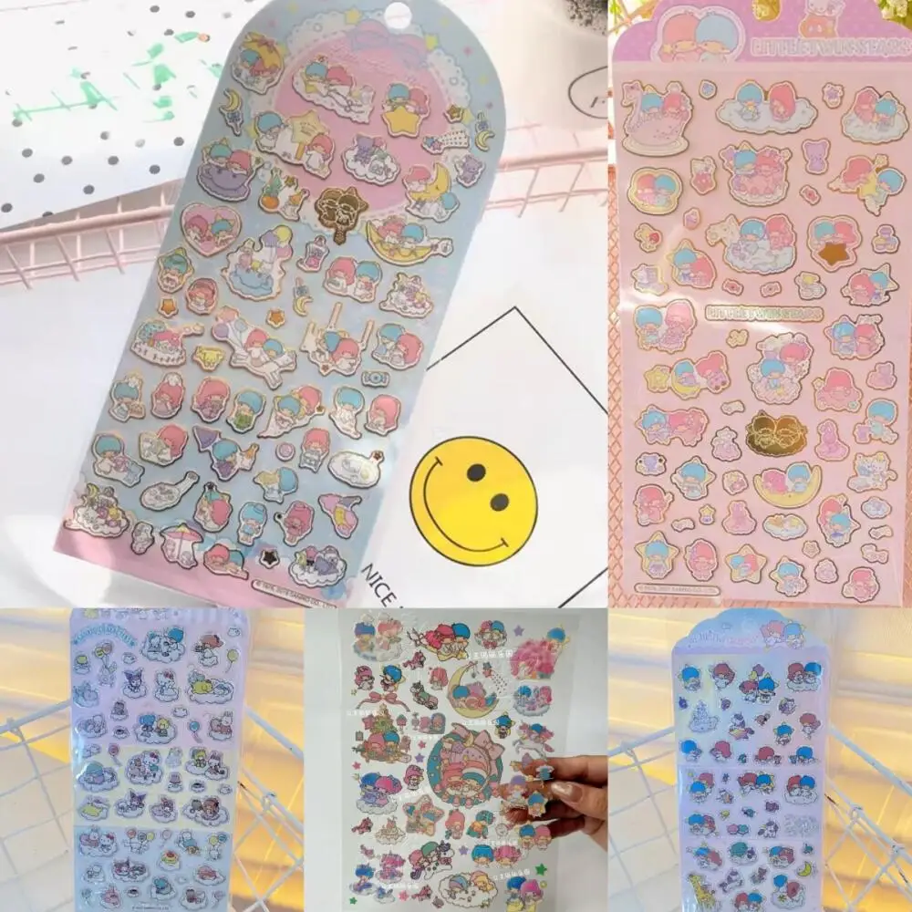 

Sanrio Melody Little Twinstars Pachacco Hot Stamping Stickers Desktop Decoration Diy Phone Case Notebook Friend's Birthday Gift