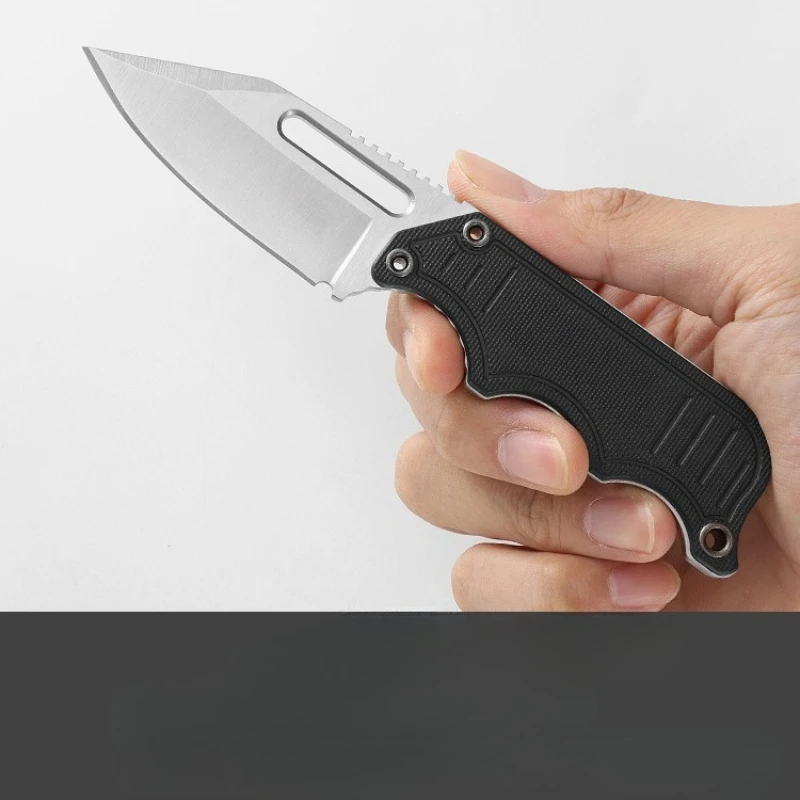 متعددة الأغراض مستقيم سكين 5Cr15MoV بليد G10 مقبض شعبية سلسلة عنق سكاكين التخييم الصيد السكاكين في الهواء الطلق EDC سكاكين الجيب #4