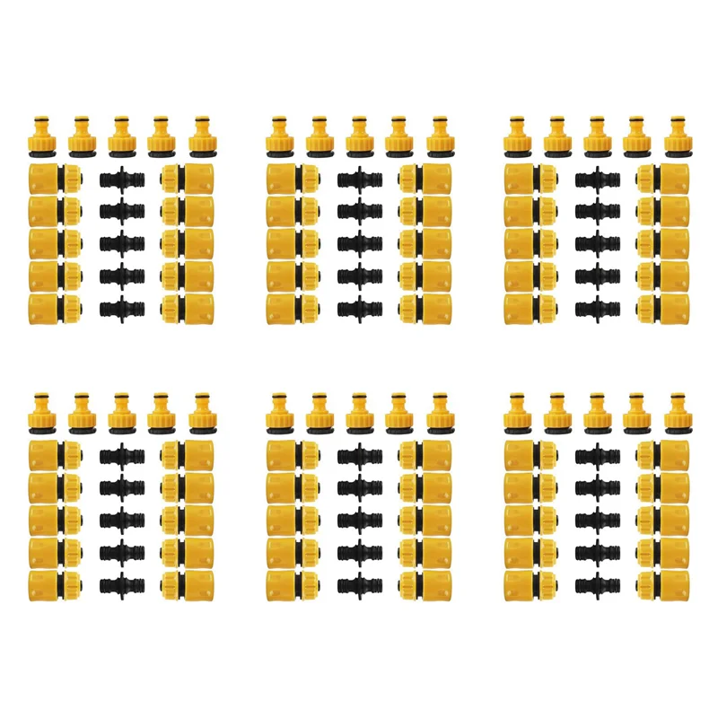 

A50I 120 Pcs Garden Hose Connector Set, Connector Hose End Connector Double Hose Connectors Extender Hose Quick Connectors