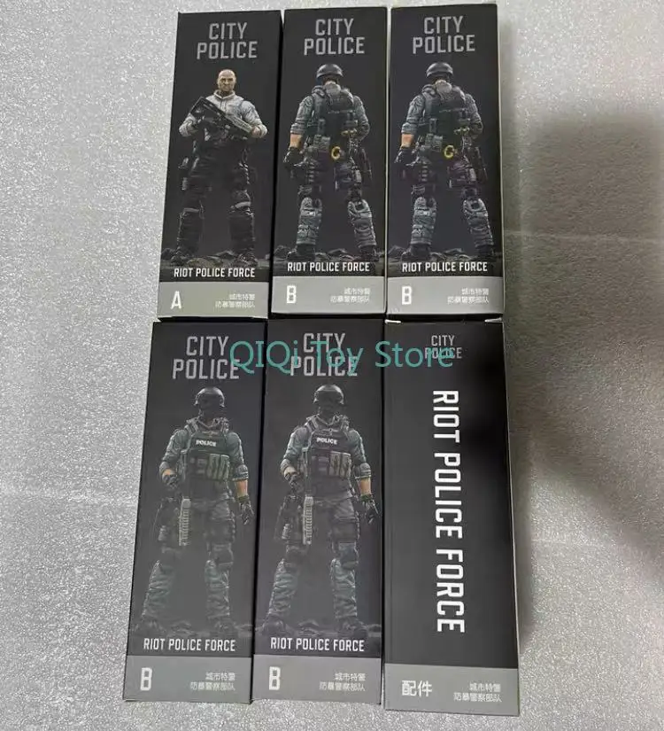 

JOY TOY Urban Special Police Explosion-proof Police Force Set Extin-print Collection Model