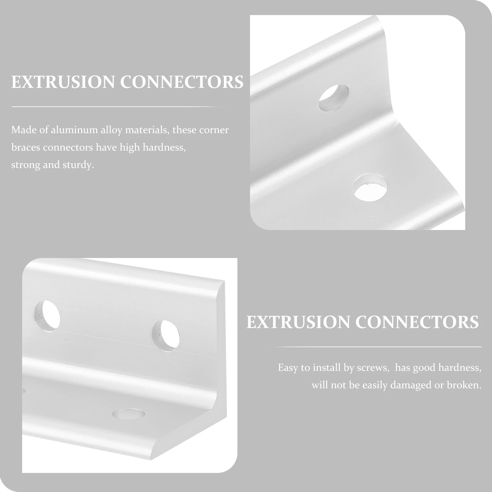 

10pcs Inside Corner Bracket Aluminum Profile Connector 3060 Series L-Shaped Braces For 3D Printers Cnc Robotics Extrusion