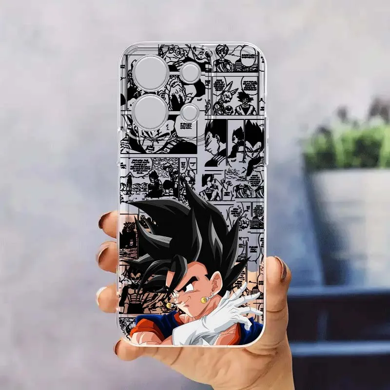 

Dragon Ball Anime Cool For Xiaomi Redmi Note 14 13R 13 12 12S 11 12T 11S 11T 10 Pro Plus Transparent Phone Case