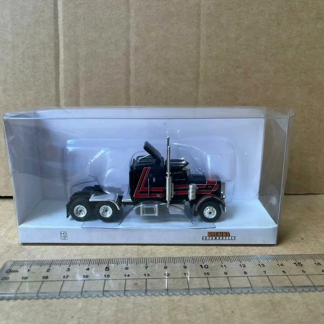 1:87 Scale HO Peterbilt 359 Truck Trailer Head Plastic Car Vehicle Model Toy Ornament Gifts