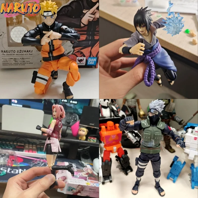 

Hot Sale Bandai Naruto Action Figures Naruto:sasuke Sakura Uchiha Madara Model Figurine Movable Festival Doll Toys Gift