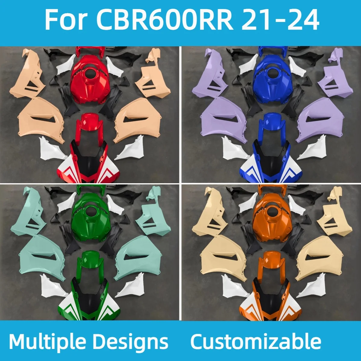 

Aftermarket Fairings for HONDA CBR600RR 2021-2024 Injection Molded Accessories Motorcycle Fairing Kit CBR 600RR 21-24