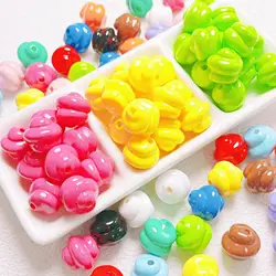 10pcs/lot Butter Spiral Diy Handmade Pendant Beaded Jewelry Cute Color Mobile Phone Chain Twisted Bead Straight Beads Material