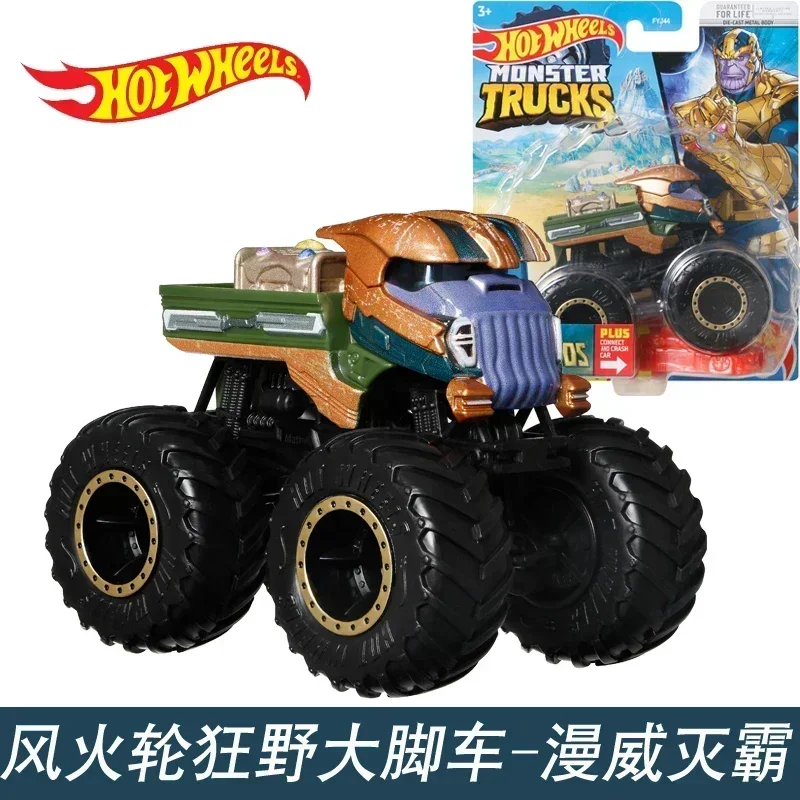 Original Hot Wheels Monster Car Big Foot Muscle Off-road Vehicle Diecast 1/64 Model Anime Pickup Truck Toy for Boy Birthday Gift