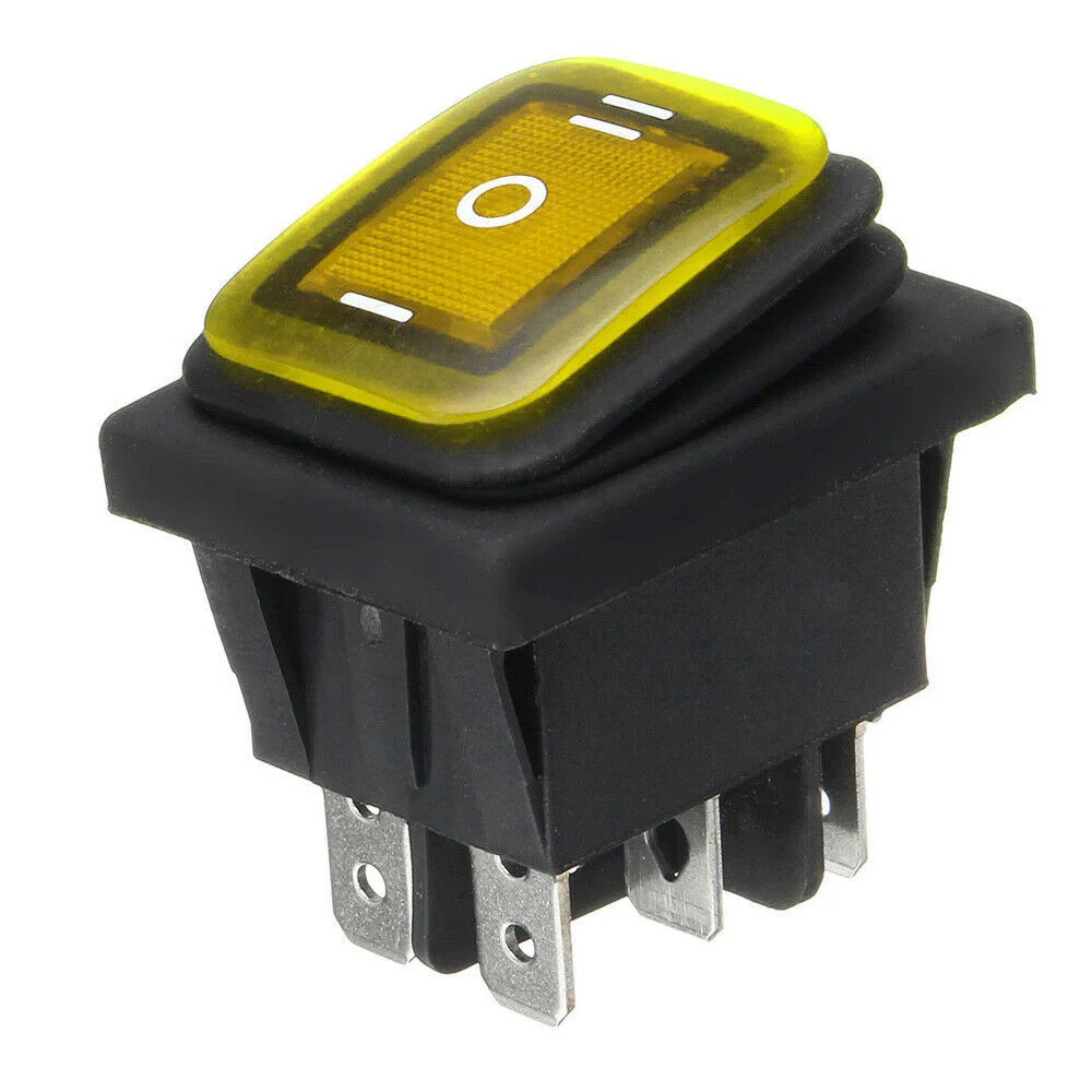 Creative Plastic Car Tuning on-Off-On 6 Pin Car Boat LED Light Rocker Toggle Switch Button Latching 12V Gadget Car Accessories