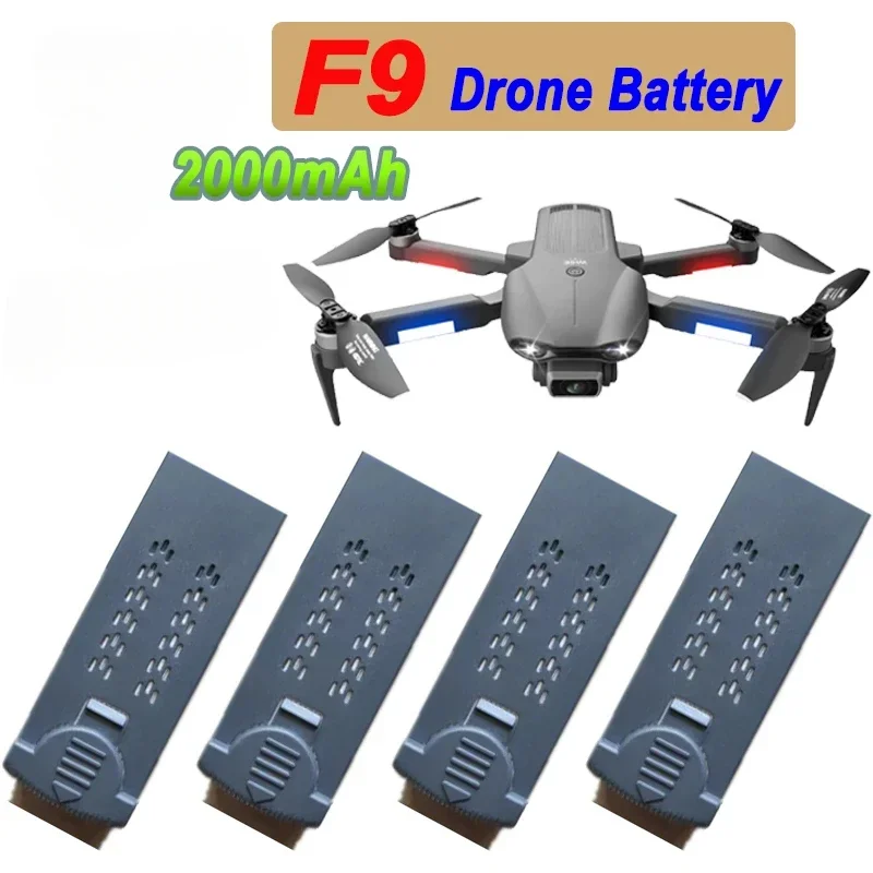 ل 4D-F9 بطارية 3.7 فولت 2000 مللي أمبير بطارية ليثيوم بولي ل 4DRC F9 بطارية توصيل خارجي أجهزة الاستقبال عن بعد أجزاء الملحقات