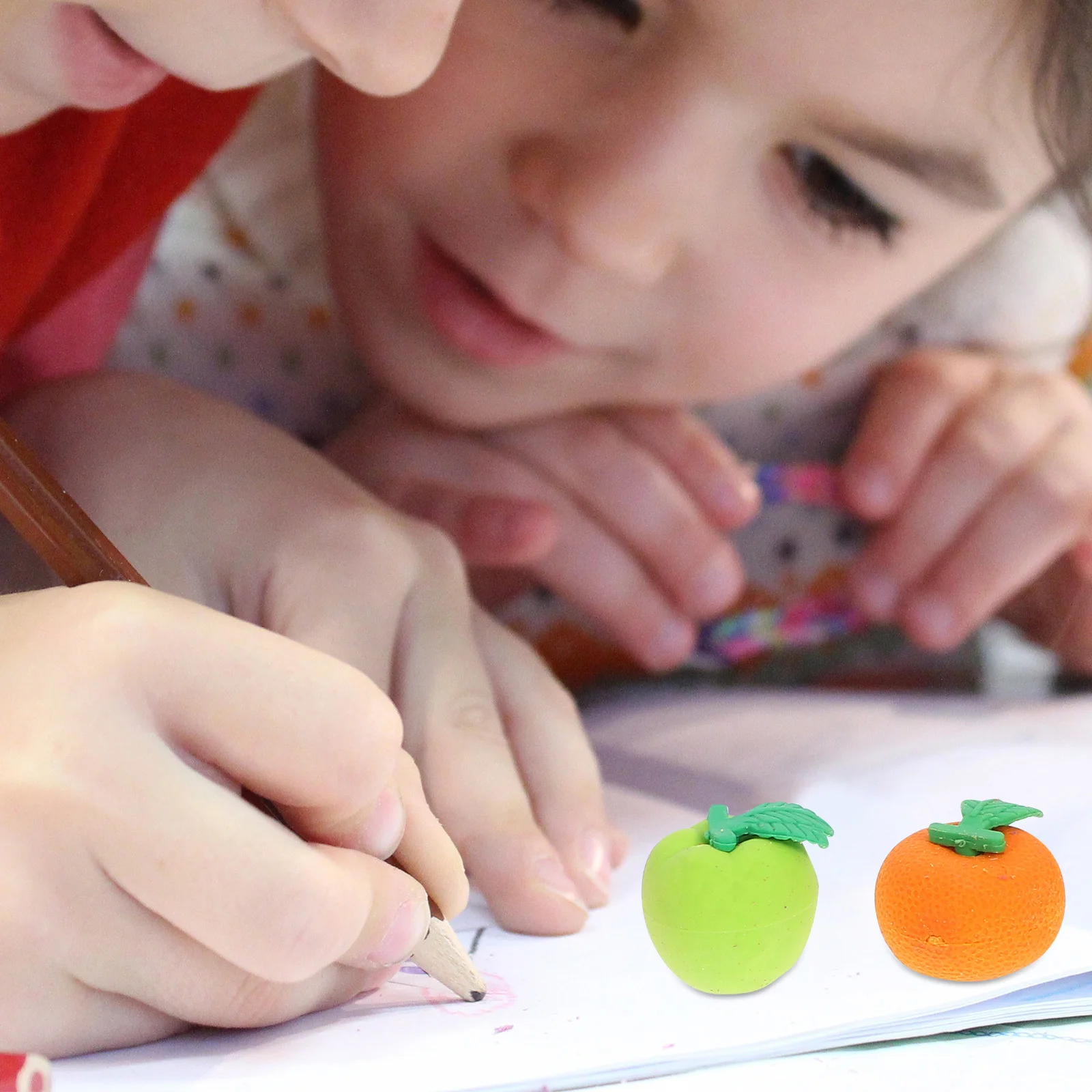 

46Pcs Children's Funny Erasers Colorful 3D Shapes Effective Removal School Prize Supplies Classroom Party Favors