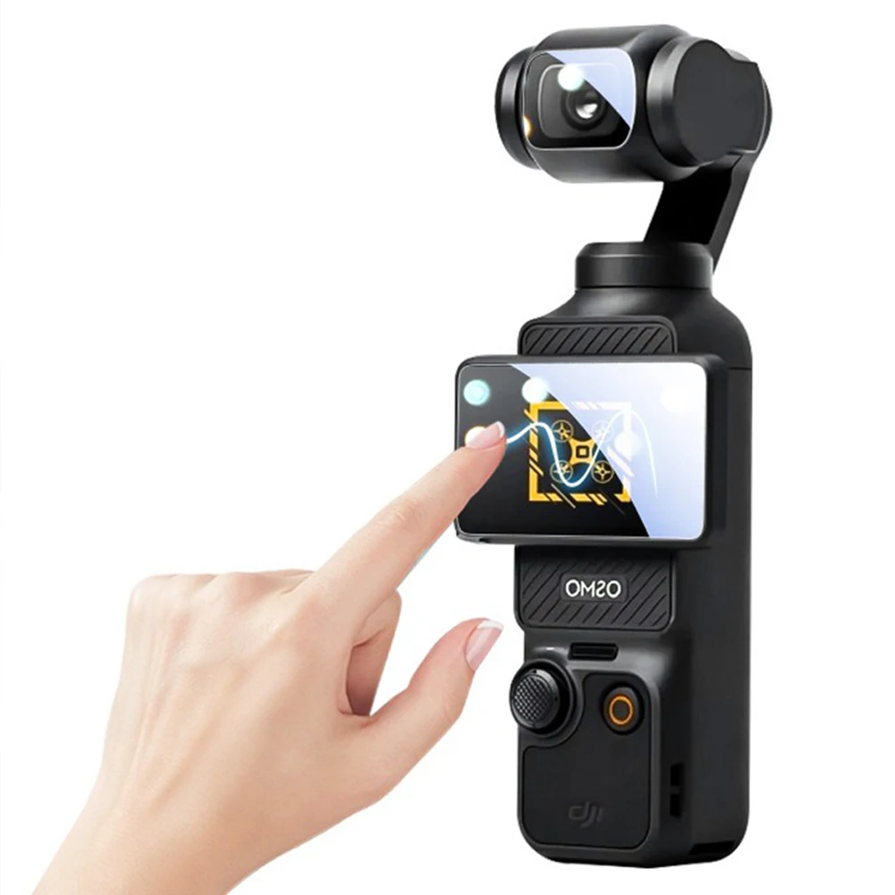 Filme Protetor de Tela para DJI Osmo Pocket 3, Acessórios para Câmera, Anti-Scratch, HD, Vidro Temperado, Lente Protetora, 2 Pcs