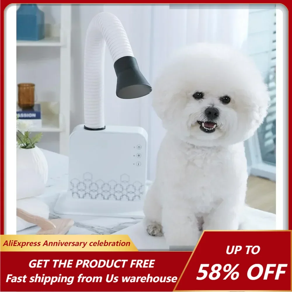 Super Quiet Hands-Free Pet Dryer: Low-Noise Dog Dryer for Grooming, Reduces Labor & Stress, Ideal for Small Dogs and Cats