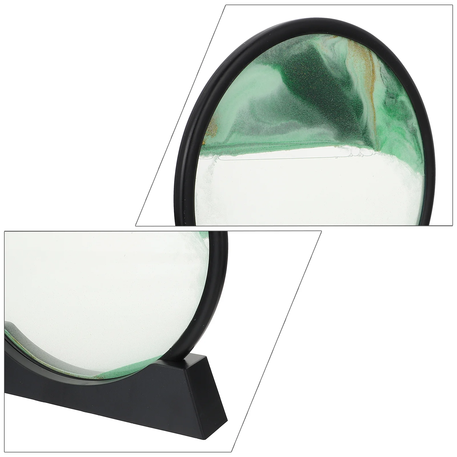 1pc 3D Quicksand Decor Art Sand Painting Quicksand Painting Decoration Home Desktop Decor Living Room Ornament Moving Sand