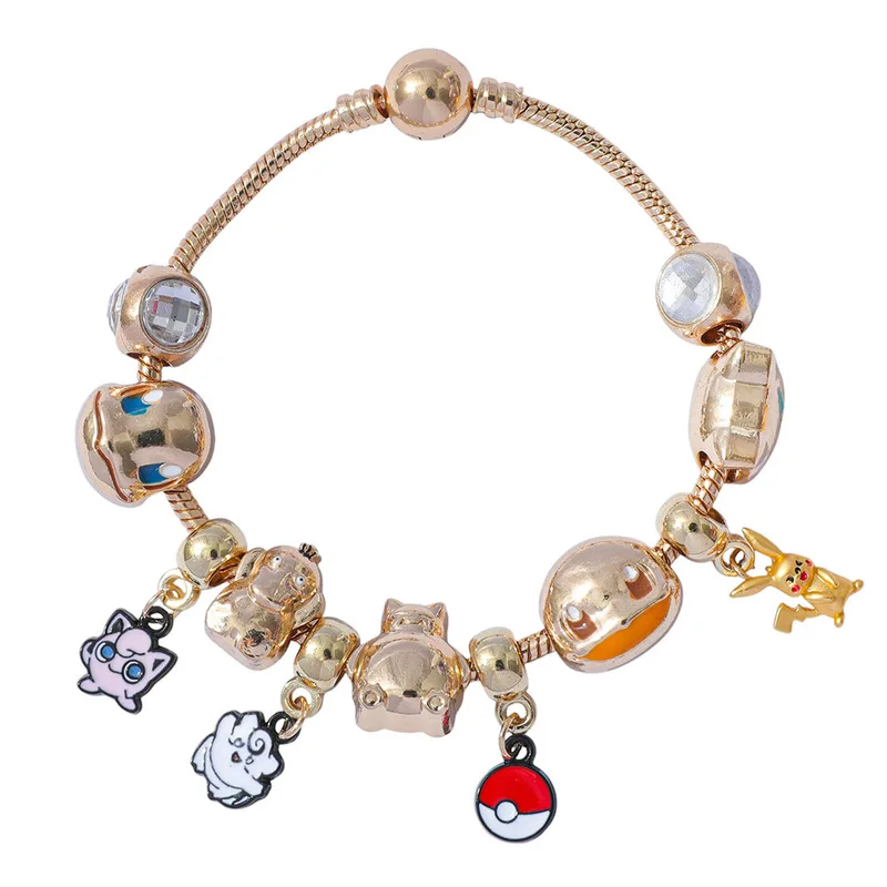 Boîte de Bracelet Pikachu, dessin animé et Anime, trésor et rêve mignon, en alliage de Zinc, pendentif à 24 grilles, boîte aveugle, accessoire